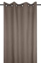 NELSON RIDEAU OEILLE TAUPE 135X180 CM
