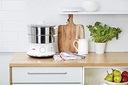 Seb Cuiseur Vapeur série Convenient 2 bols inox, Capacité bol 6 L, Cuisson vapeur, Cuit vapeur compact, Minuteur, Arrêt automatique