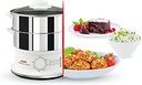Seb Cuiseur Vapeur série Convenient 2 bols inox, Capacité bol 6 L, Cuisson vapeur, Cuit vapeur compact, Minuteur, Arrêt automatique