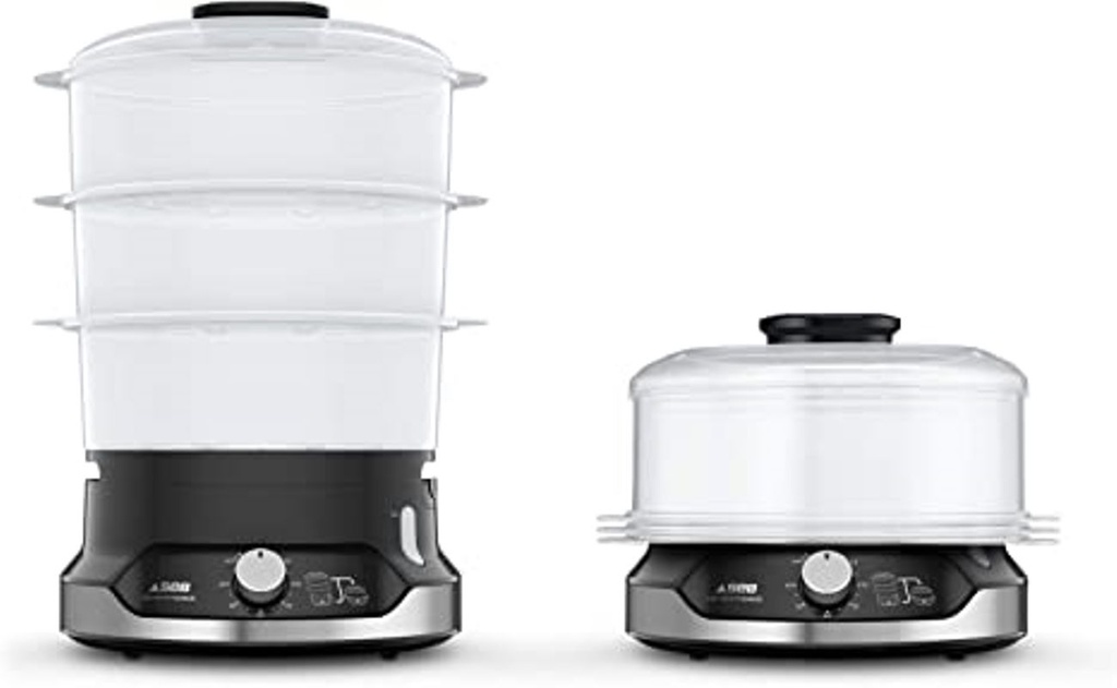 SEB CUISEUR VAPEUR 9 L 800W 3 BOLS EMPILABLE