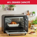 Moulinex Four électrique à chaleur tournante 60 L, 7 modes de cuisson, Tournebroche