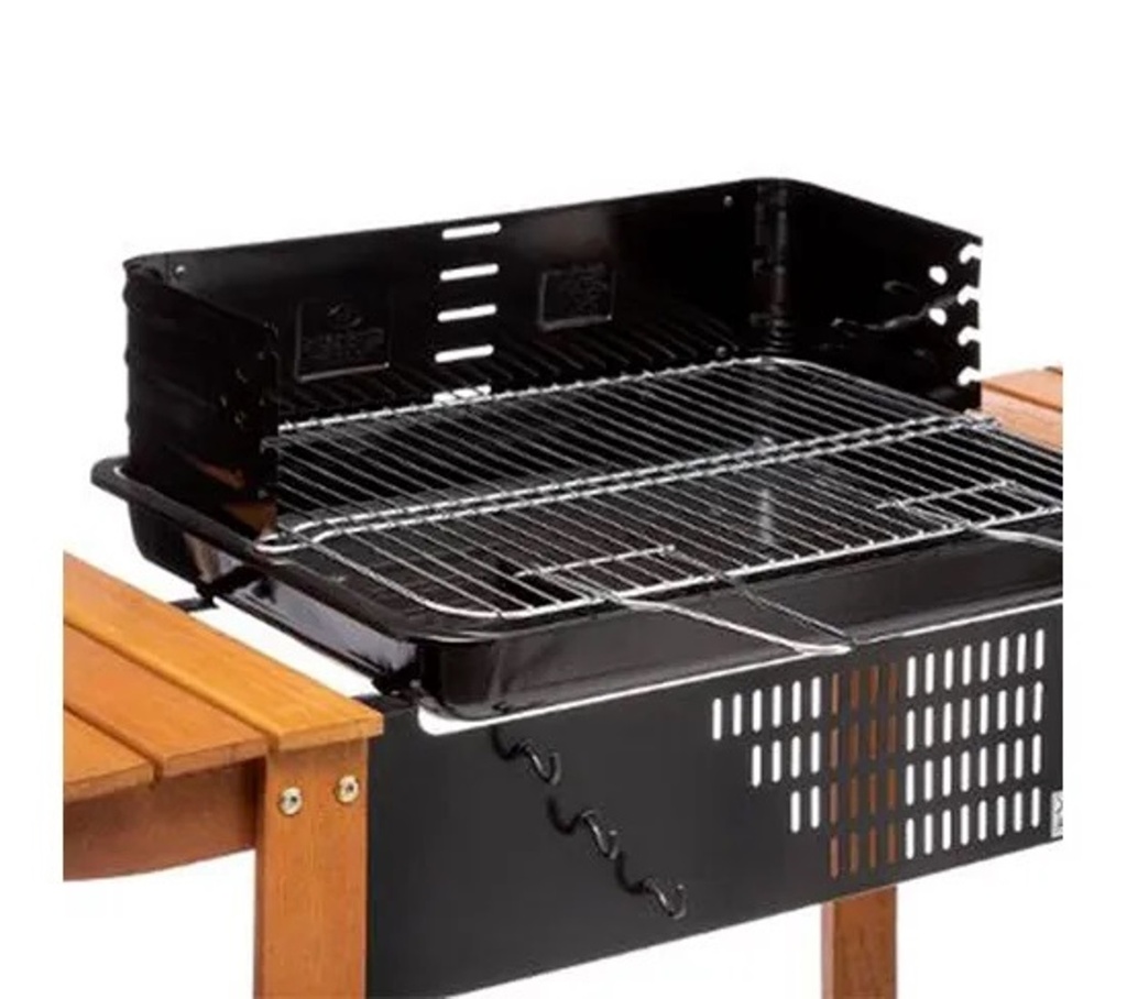 HESPERIDE Barbecue À Charbon Etretat - Bois Et Acier Époxy