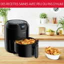Moulinex Friteuse sans huile XL + gril, 4,2 L, 6 personnes, 8 programmes, Ecran Tactile, Arrêt automatique, Air fryer, Frites, Grillades, Poulet rôti, Easy Fry Digital