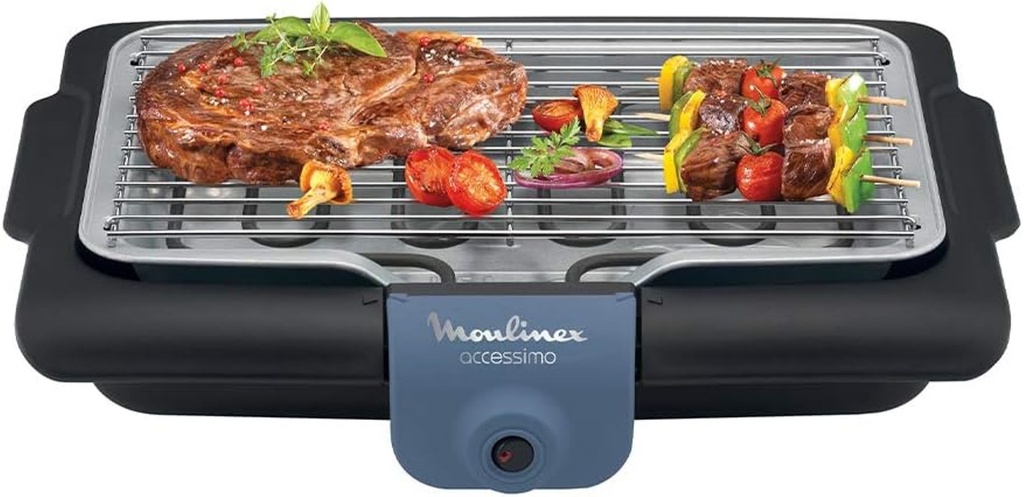 Moulinex Accessimo Barbecue de table électrique, Grille amovible, Puissance 2100 W