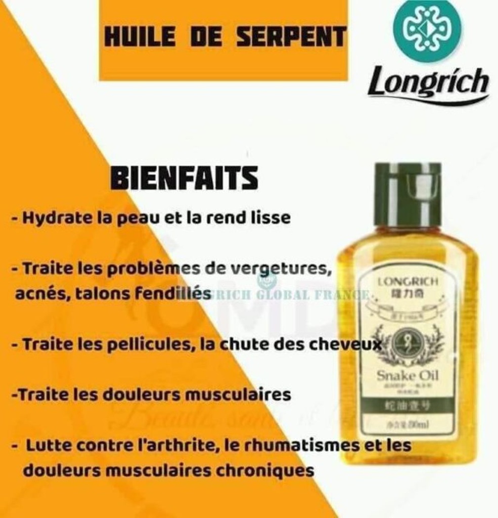 HUILE DE SERPENT 120 ml