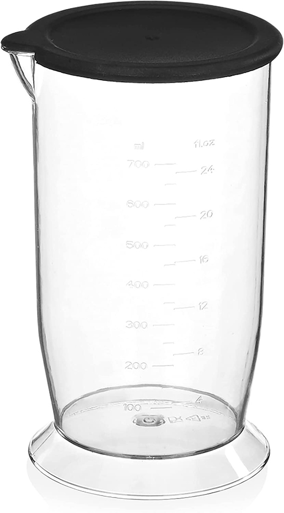 Tristar Mixeur - 2 lames - Fonction turbo - 1 000 W - Pied en Acier Inoxydable Argenté