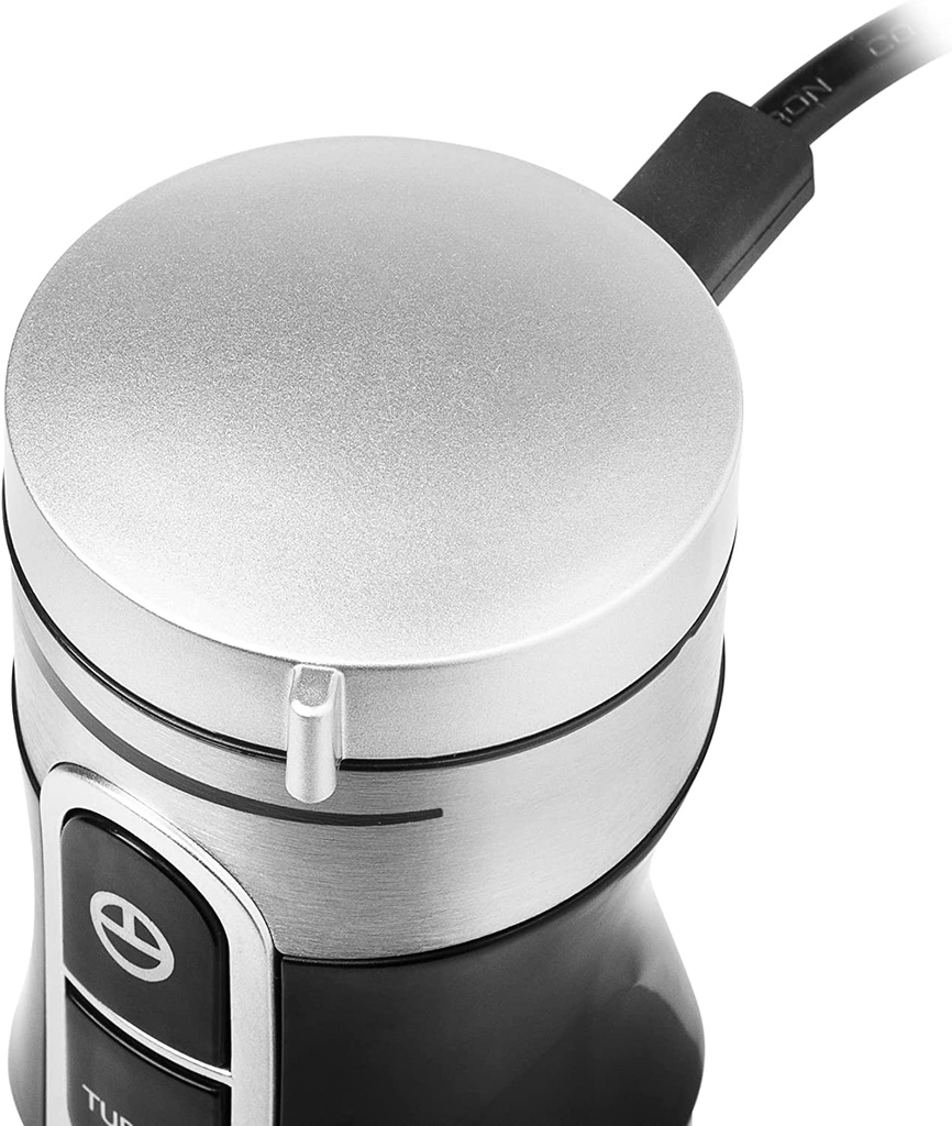 Tristar Mixeur - 2 lames - Fonction turbo - 1 000 W - Pied en Acier Inoxydable Argenté