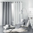 DOUCEUR D'INTERIEUR Rideau À Oeillets Domea Blanc 140x260 centimetre