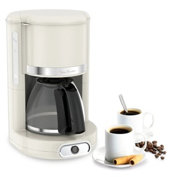 [10727] MOULINEX CAFETIERE 10-15 Tasses 1,25 Litres SOLEIL IVOIRE PROGRAMM