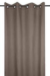 NELSON RIDEAU OEILLE TAUPE 135X180 CM