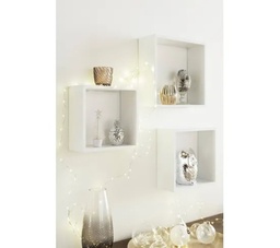 [25735] SHELVY S/3 CUBE BLANC