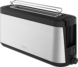 [9576] TEFAL TOASTER LONG SLOT STAINLESS STEEL/BLACK-1000W